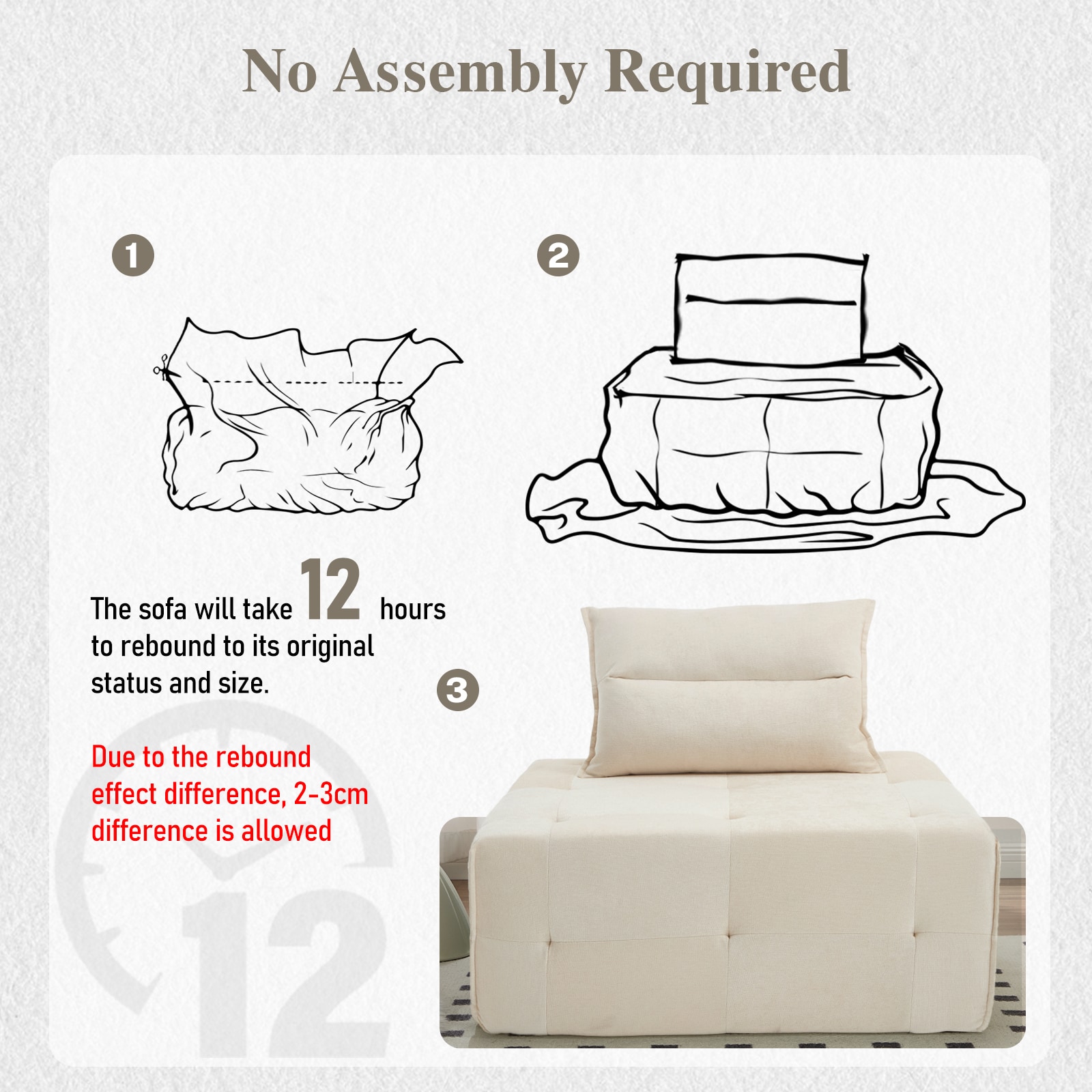 Modular Sectional Sofa With Deep Seat And Adjustable Backrest_voghion.com